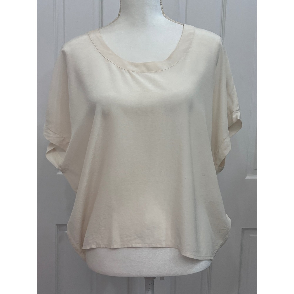 Women's cream silk Joie blouse size XS